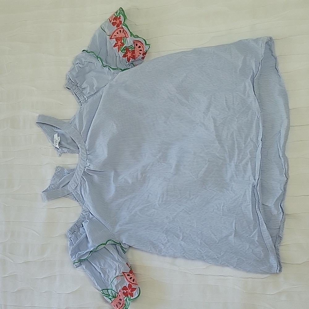 Crown and Ivy Girls Floral Blouse Puff Sleeves